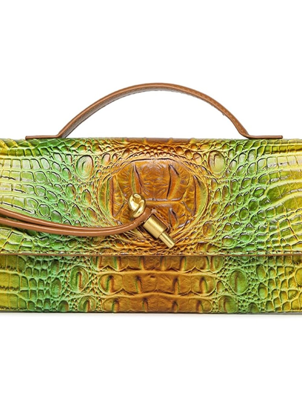 Trendy Women Crocodile Evening Clutch Purse Crossbody Shoulder Handbag Cute Vega